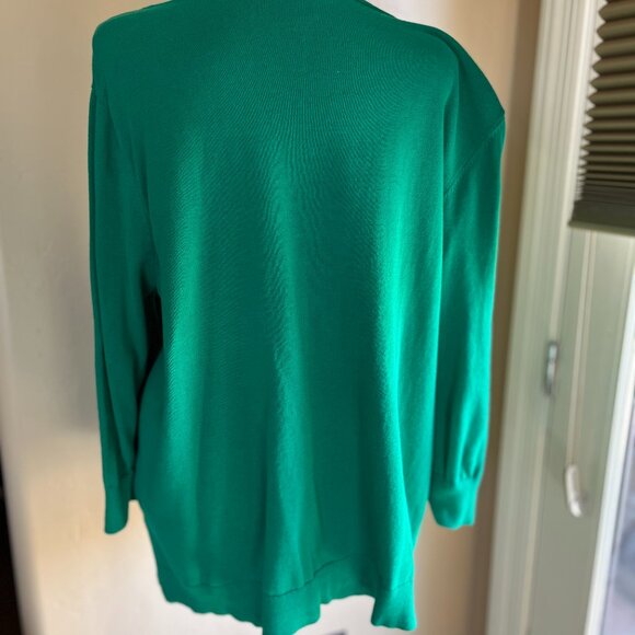 Halogen Women's 1X Green Sweater - Picture 2 of 5
